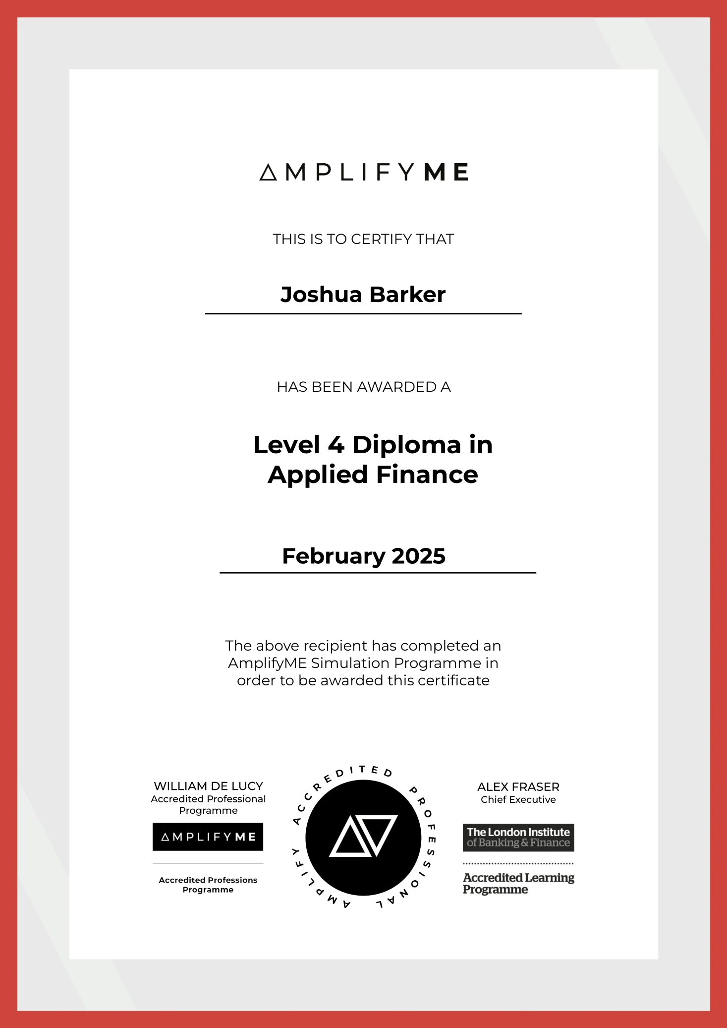 Diploma in Applied Finance